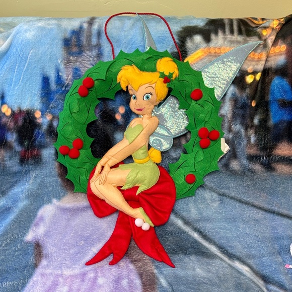 Disney Other - Vintage Disney Tinkerbell Holiday Wreath